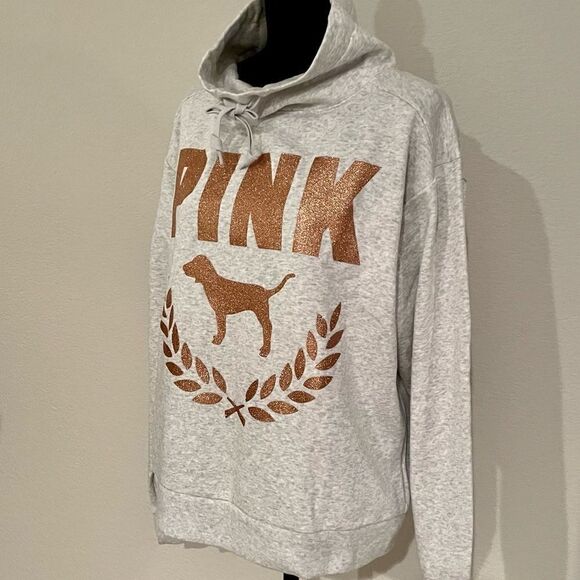 NWT Victoria’s Secret PINK Lounge Cowl Neck Pullover - Picture 3 of 8